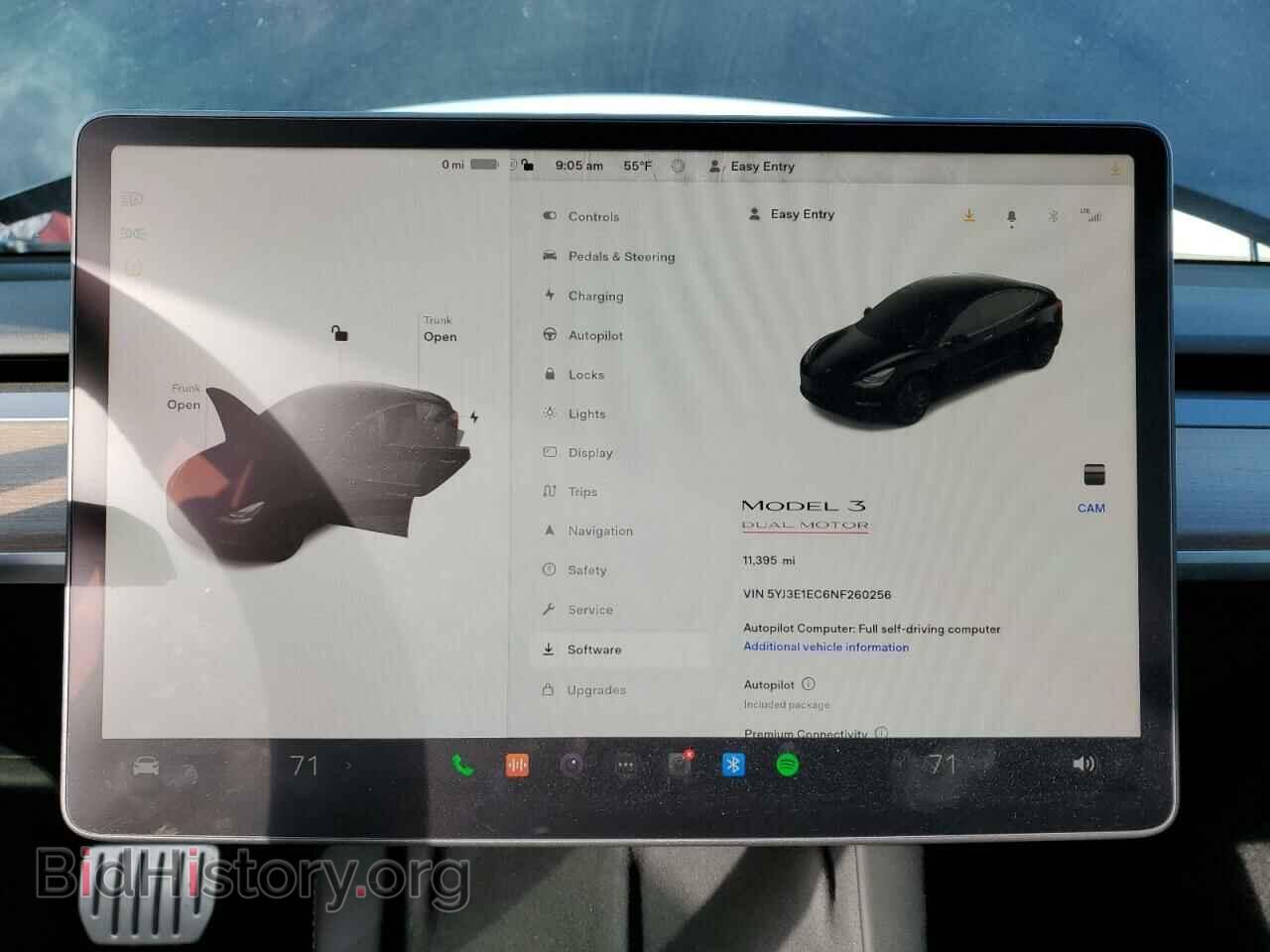 2022 TESLA MODEL 3 - VIN: 5YJ3E1EC6NF260256 - Фото 9