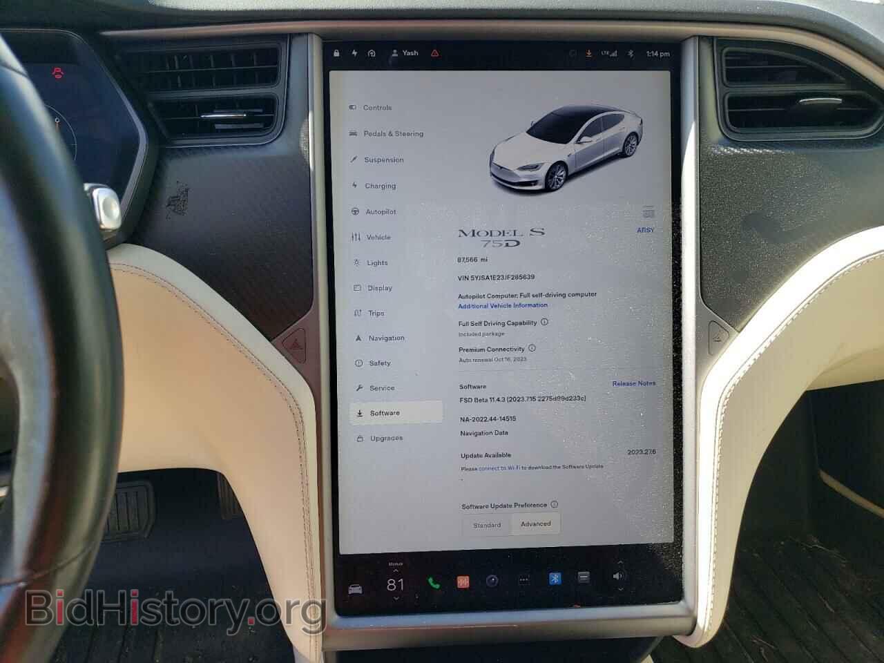 2018 TESLA MODEL S - VIN: 5YJSA1E23JF285639 - Photo 9