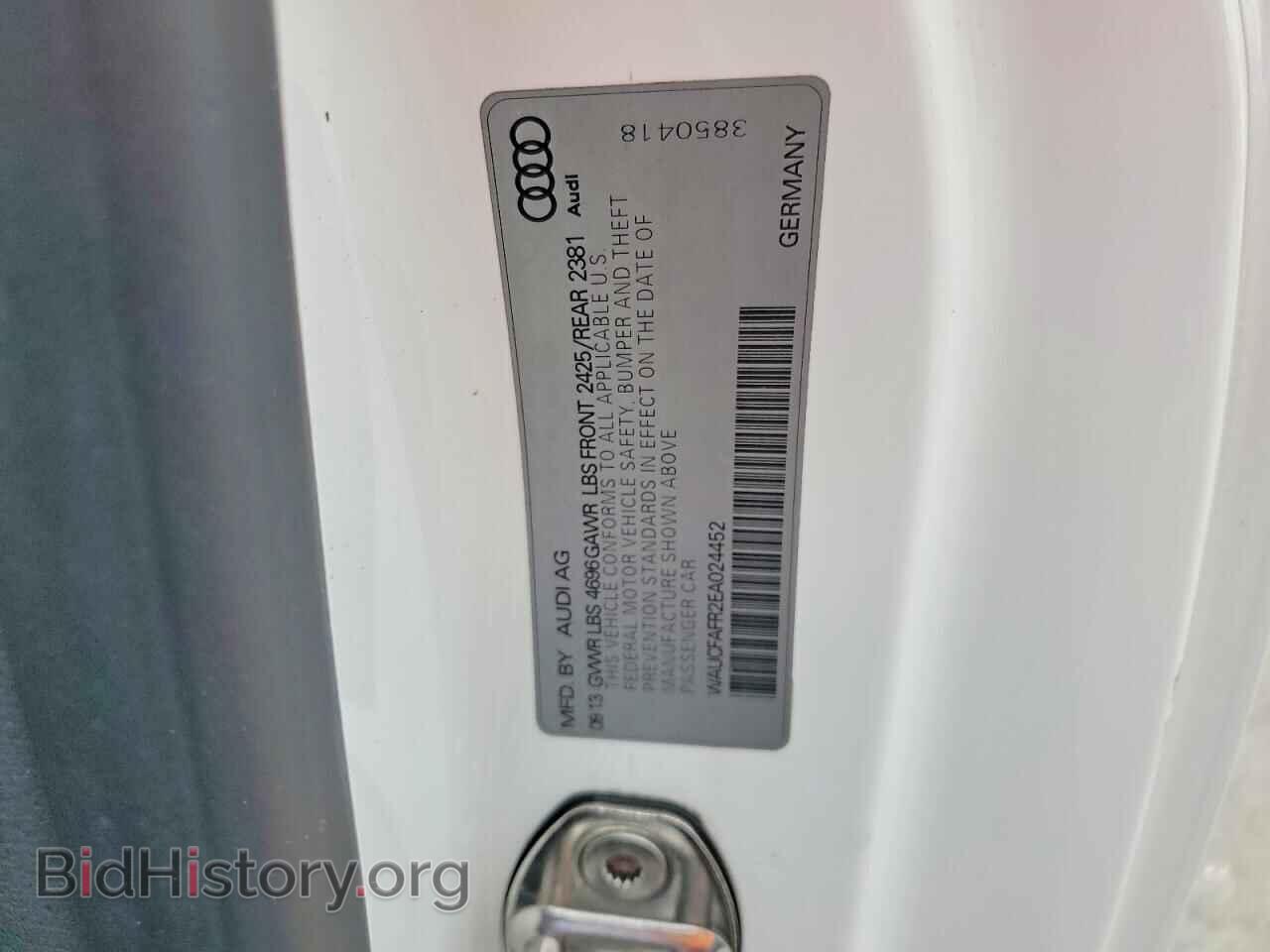 2014 AUDI A5 - VIN: WAUCFAFR2EA024452 - Photo 13