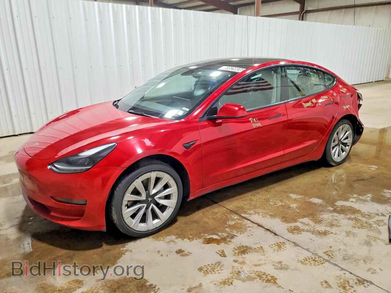 Photo 5YJ3E1EA5NF190778 - TESLA MODEL 3 2022