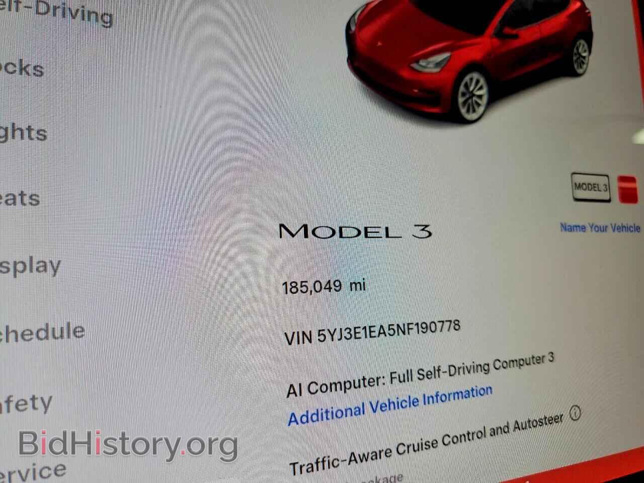 2022 TESLA MODEL 3 - VIN: 5YJ3E1EA5NF190778 - Фото 9