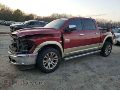 2015 RAM 1500 1500 Longh, burgundy — VIN 1C6RR7PT8FS649216, Copart