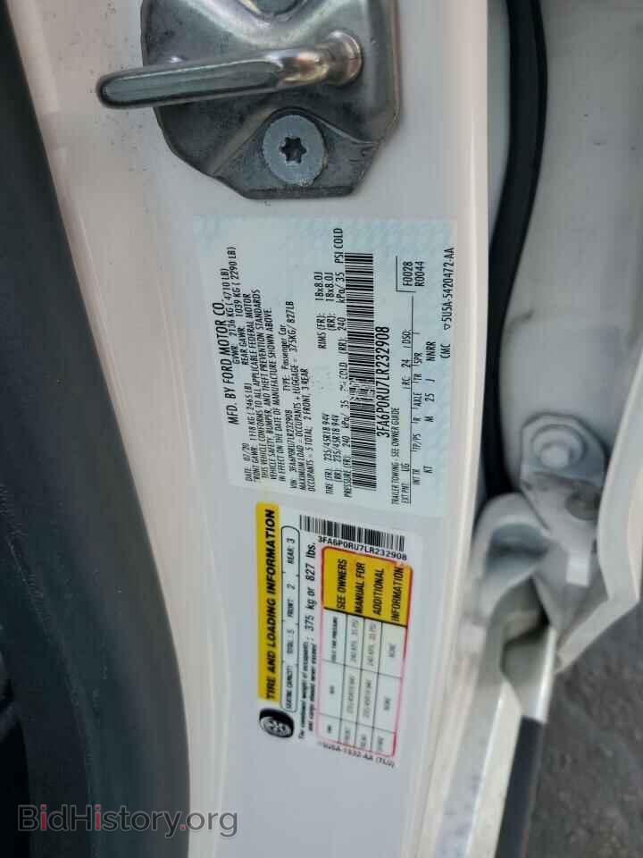 2020 FORD FUSION - VIN: 3FA6P0RU7LR232908 - Photo 13
