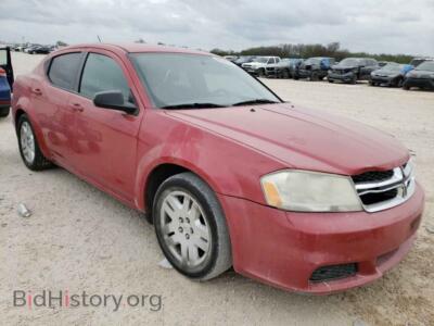 2014 Dodge AVENGER Avenger SE, красный — VIN 1C3CDZAB4EN222903, Copart