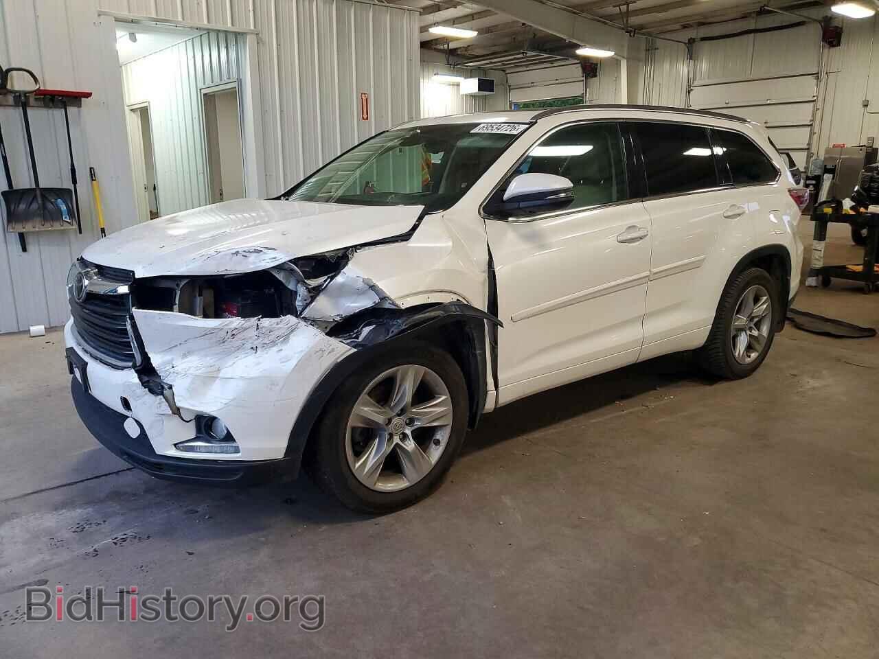 Фотография 5TDDKRFH2FS099228 - TOYOTA HIGHLANDER 2015