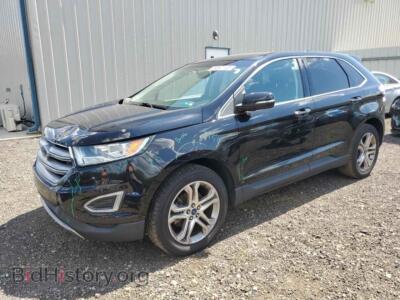 2018 Ford EDGE Titanium, черный — VIN 2FMPK3K92JBB44313, Copart