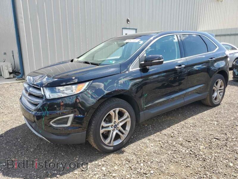 2018 Ford EDGE Titanium (VIN 2FMPK3K92JBB44313) — photo 1 of 13, Copart, damage: front end