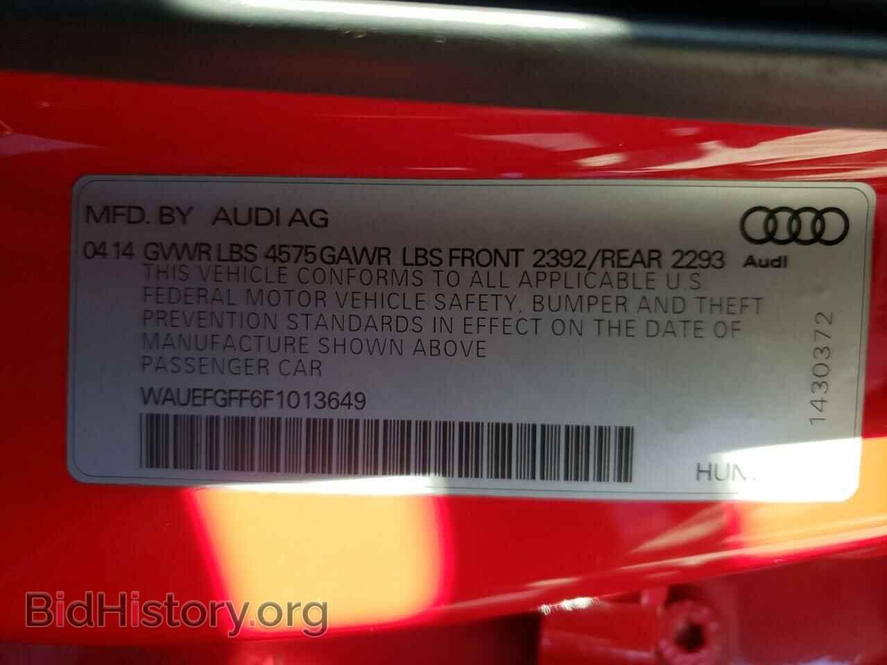 2015 AUDI A3 - VIN: WAUEFGFF6F1013649 - Фото 10