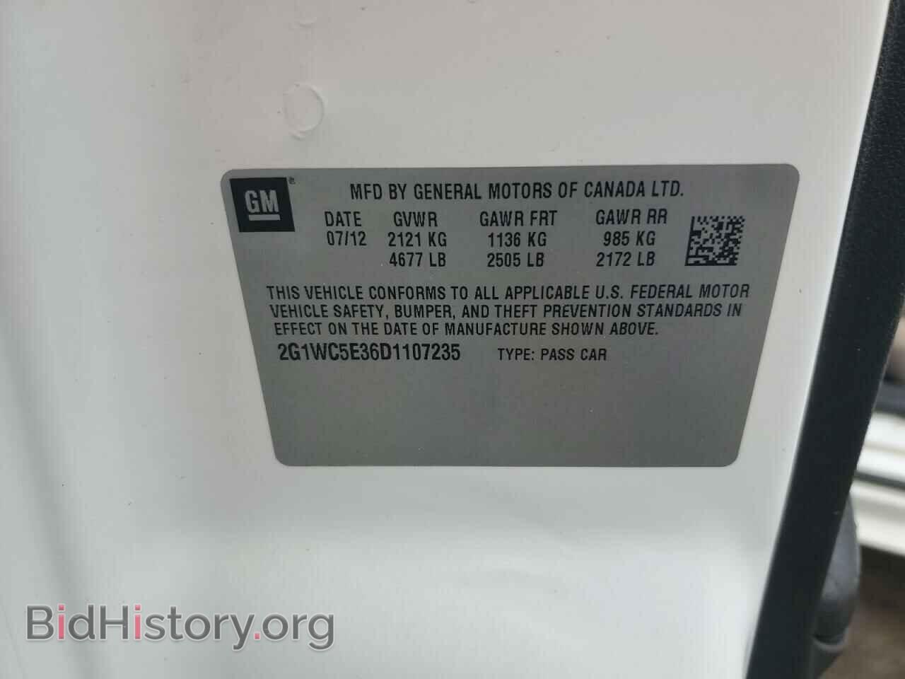 2013 CHEVROLET IMPALA - VIN: 2G1WC5E36D1107235 - Фото 12