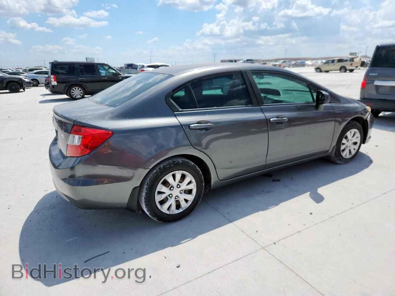 2012 HONDA CIVIC - VIN: 2HGFB2F54CH603862 - Фото 3