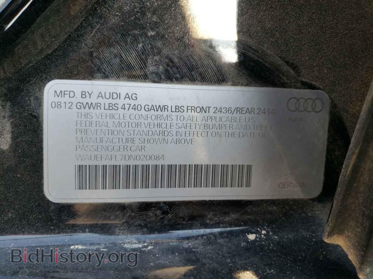 2013 AUDI A4 - VIN: WAUEFAFL7DN020084 - Фото 12