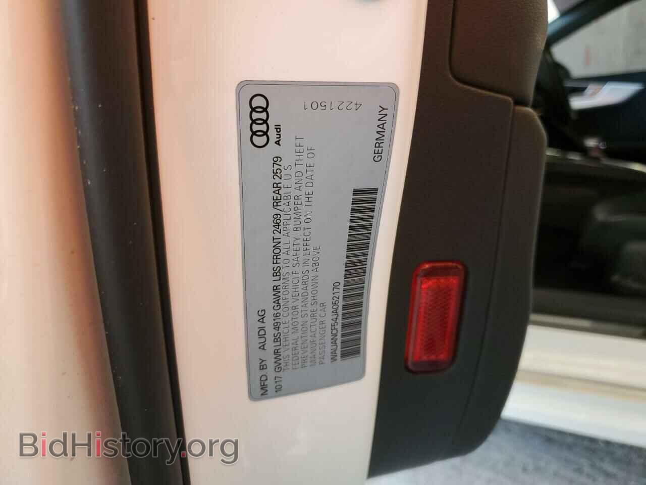 2018 AUDI A5 - VIN: WAUANCF54JA052170 - Фото 13