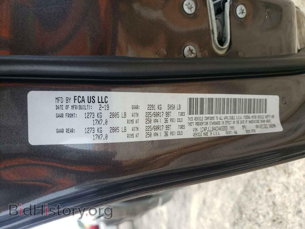 2019 JEEP CHEROKEE - VIN: 1C4PJLLB4KD403355 - Фото 10
