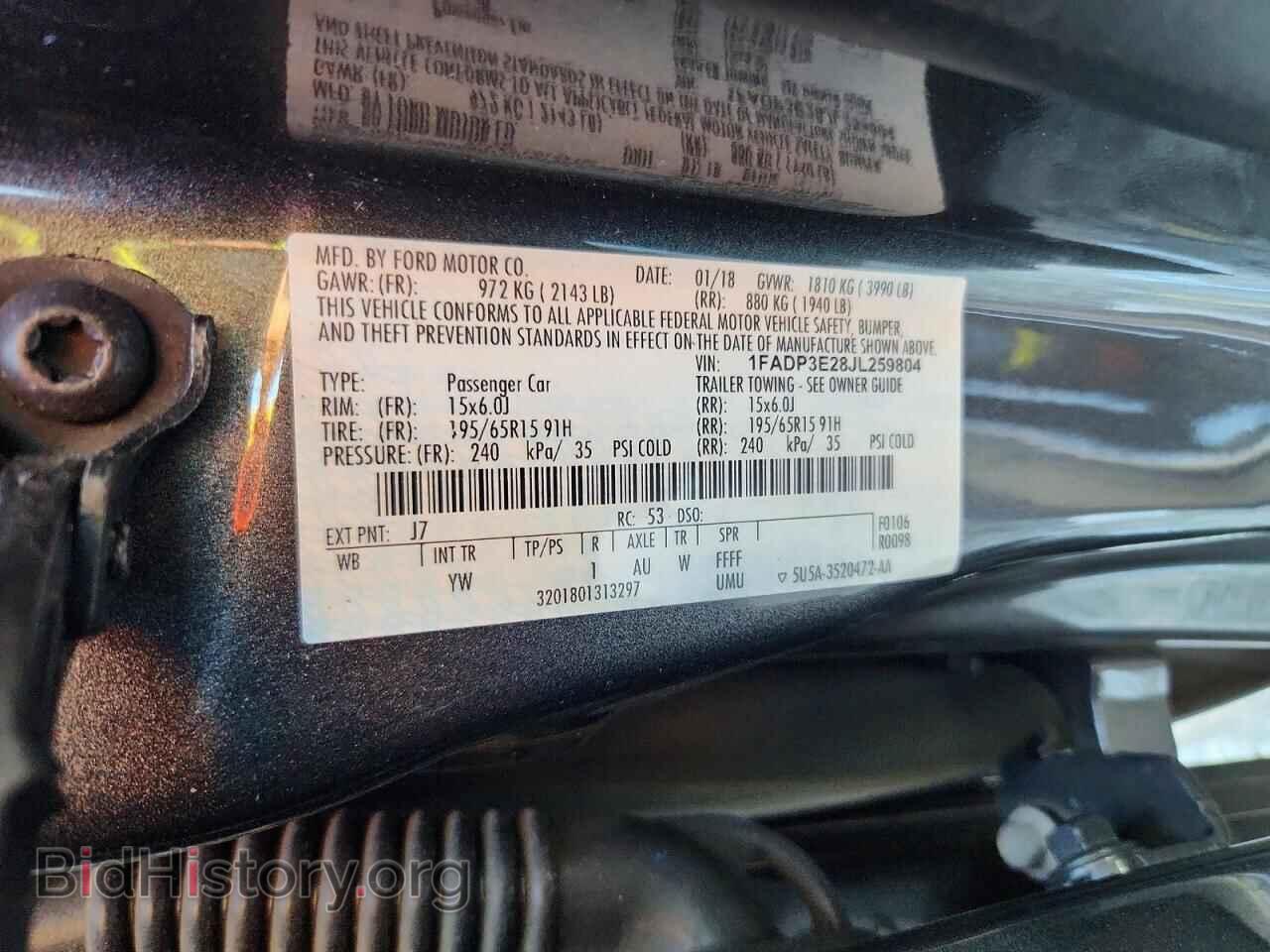 2018 FORD FOCUS - VIN: 1FADP3E28JL259804 - Photo 12