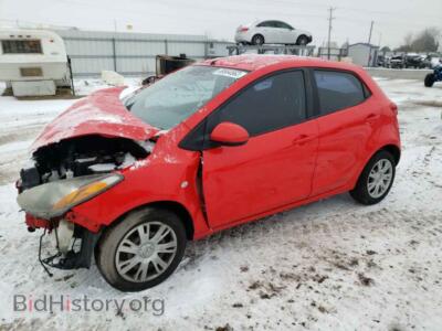 2014 Mazda 2 MAZDA2 SPO, красный — VIN JM1DE1KY8E0171498, Copart