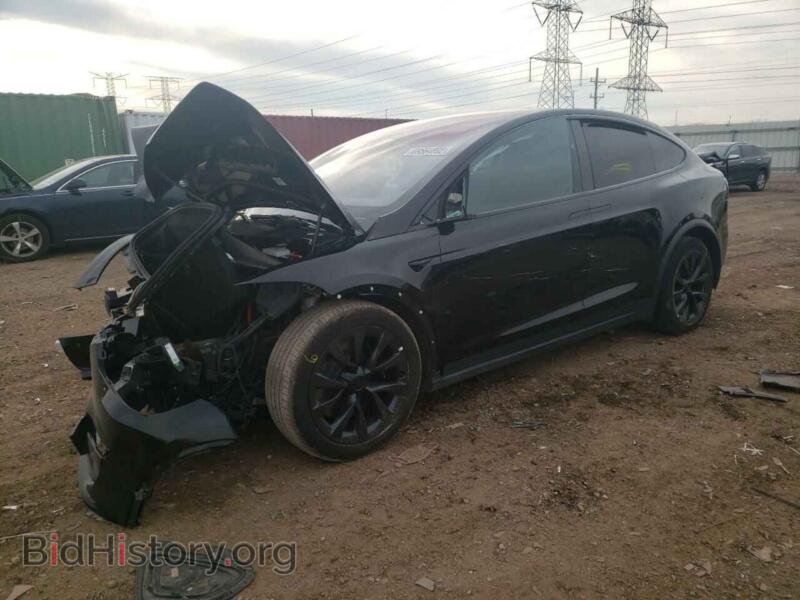 2022 Tesla MODEL X (VIN 7SAXCDE56NF336829) — photo 1 of 12, Copart, damage: front end