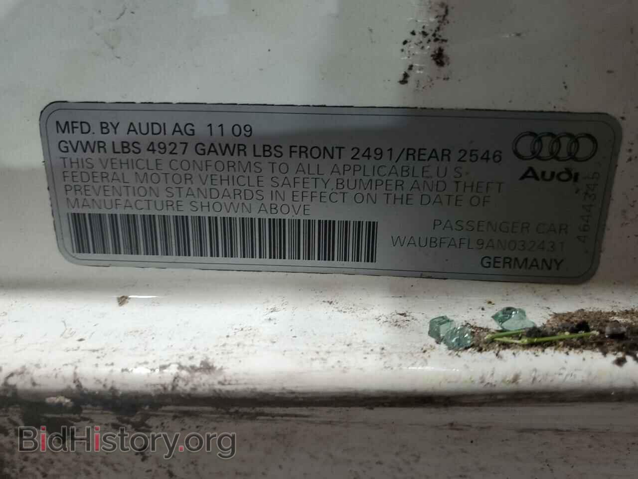 2010 AUDI A4 - VIN: WAUBFAFL9AN032431 - Фото 12