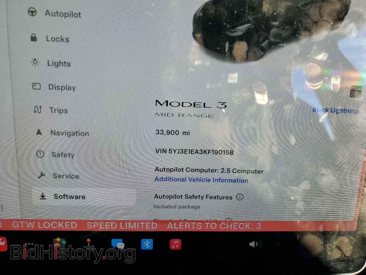 2019 TESLA MODEL 3 - VIN: 5YJ3E1EA3KF190158 - Фото 9