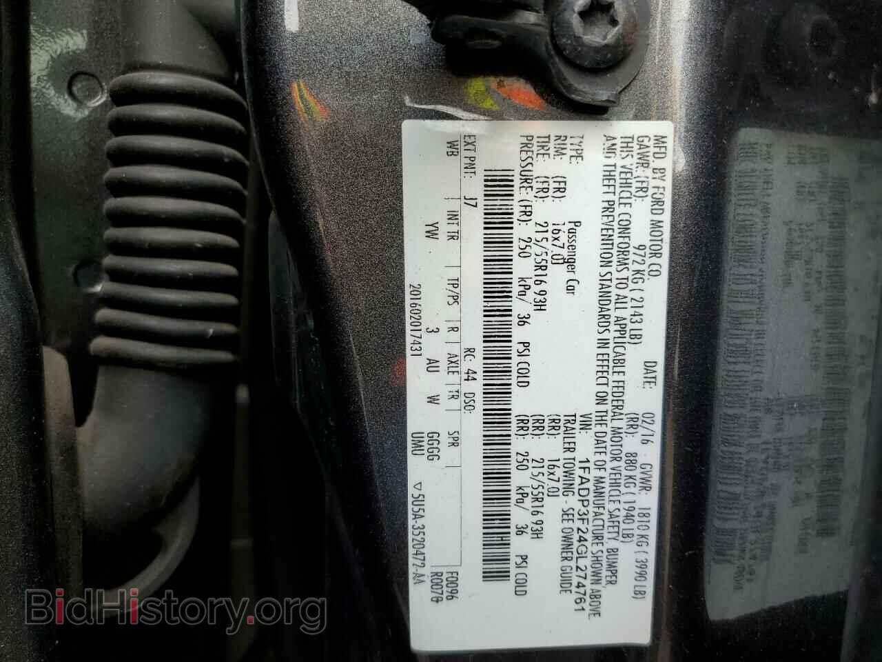 2016 FORD FOCUS - VIN: 1FADP3F24GL274761 - Photo 12