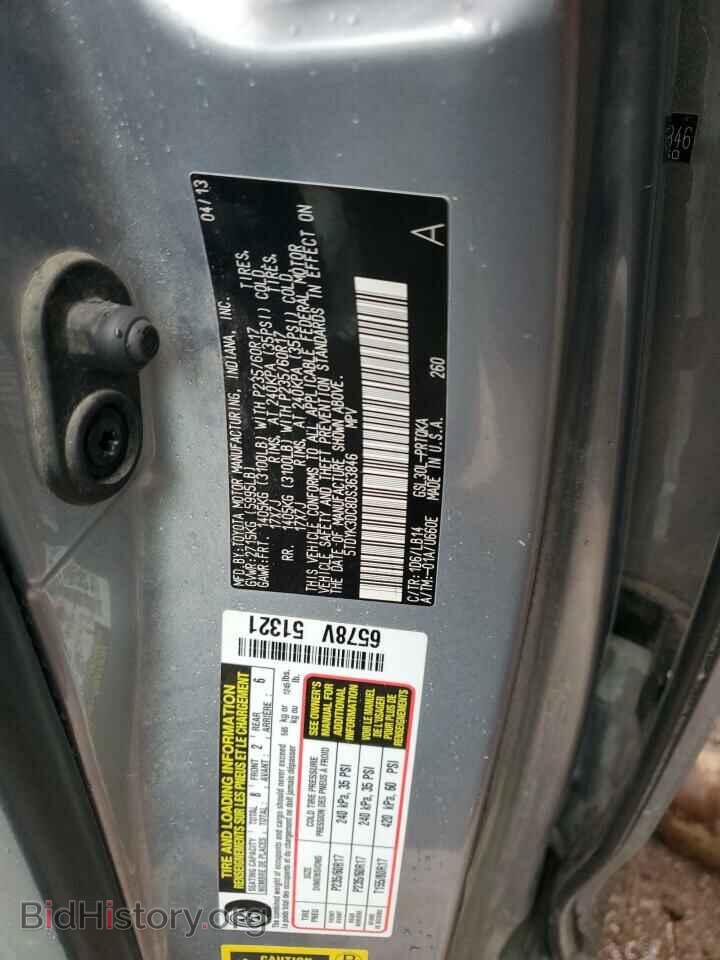 2013 TOYOTA All Models - VIN: 5TDYK3DC8DS363846 - Фото 14