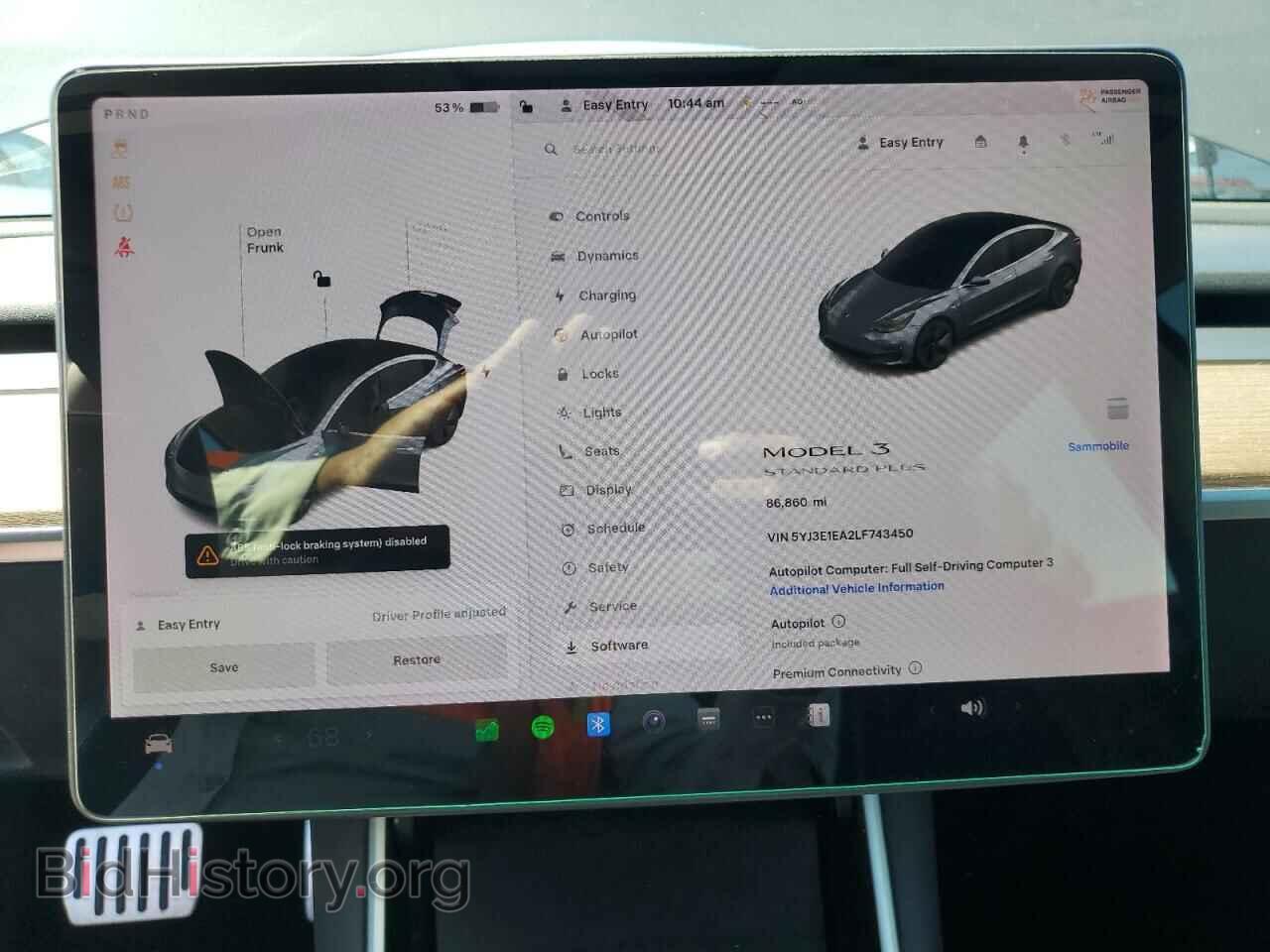 2020 TESLA MODEL 3 - VIN: 5YJ3E1EA2LF743450 - Фото 9