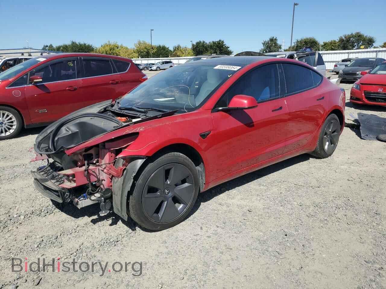 Photo 5YJ3E1EA2NF121871 - TESLA MODEL 3 2022