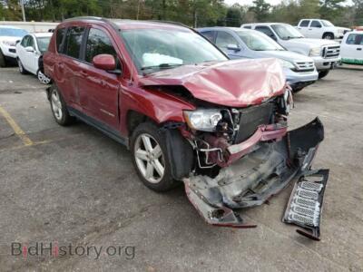 2014 Jeep COMPASS Compass LA, темно-бордовый — VIN 1C4NJCEA7ED753935, Copart