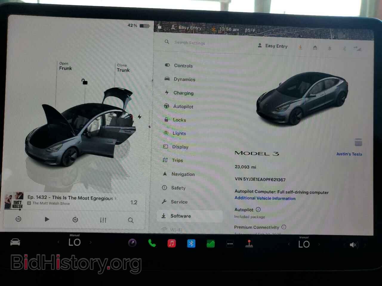 2023 TESLA MODEL 3 - VIN: 5YJ3E1EA0PF621367 - Фото 9