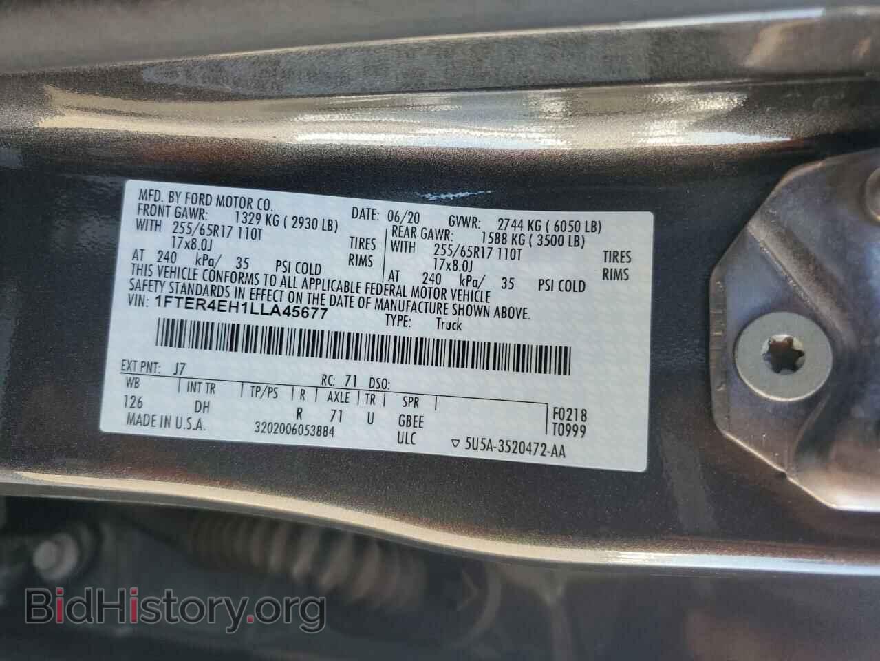 2020 FORD RANGER - VIN: 1FTER4EH1LLA45677 - Фото 12