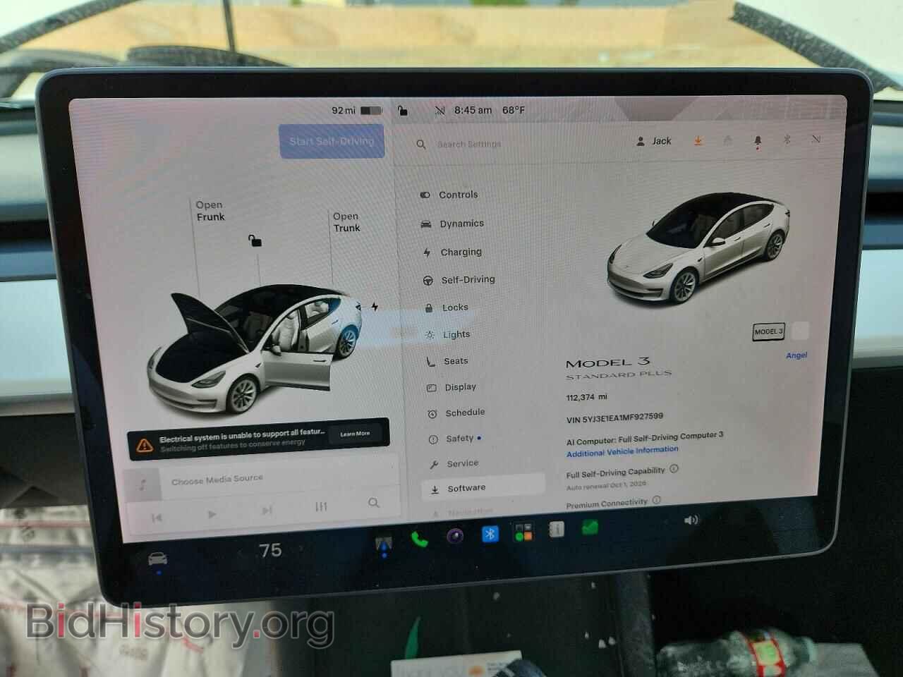 2021 TESLA MODEL 3 - VIN: 5YJ3E1EA1MF927599 - Фото 9