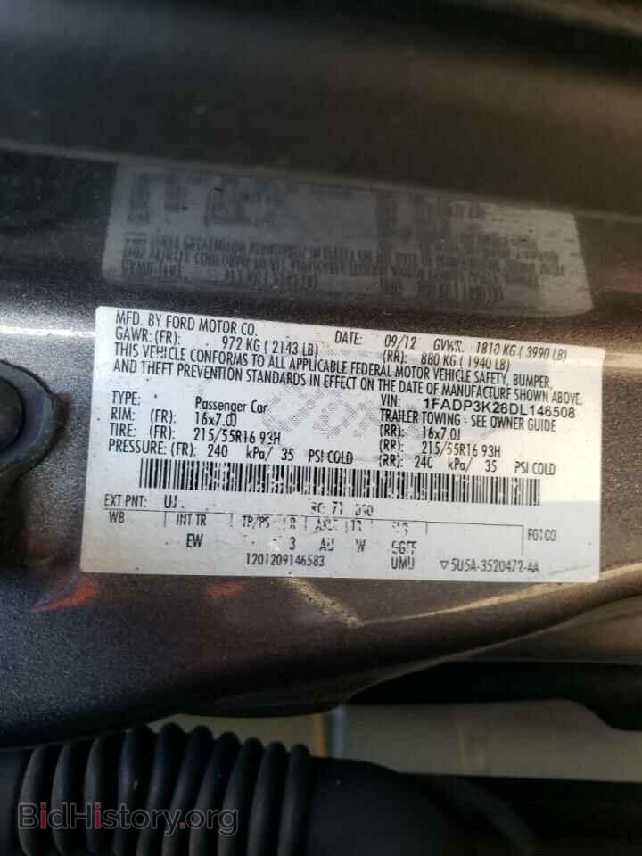 2013 FORD FOCUS - VIN: 1FADP3K28DL146508 - Photo 10