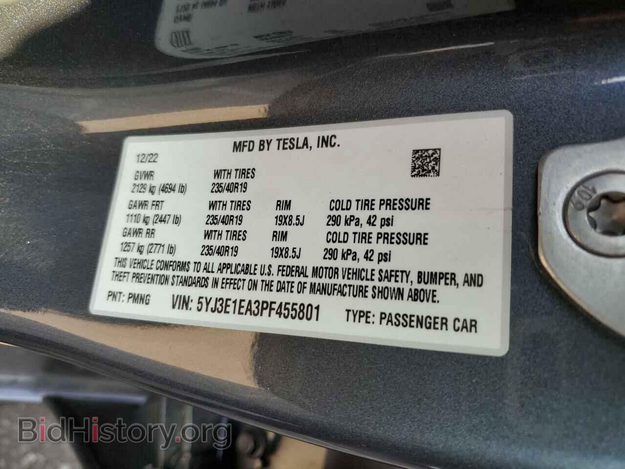 2023 TESLA MODEL 3 - VIN: 5YJ3E1EA3PF455801 - Photo 12