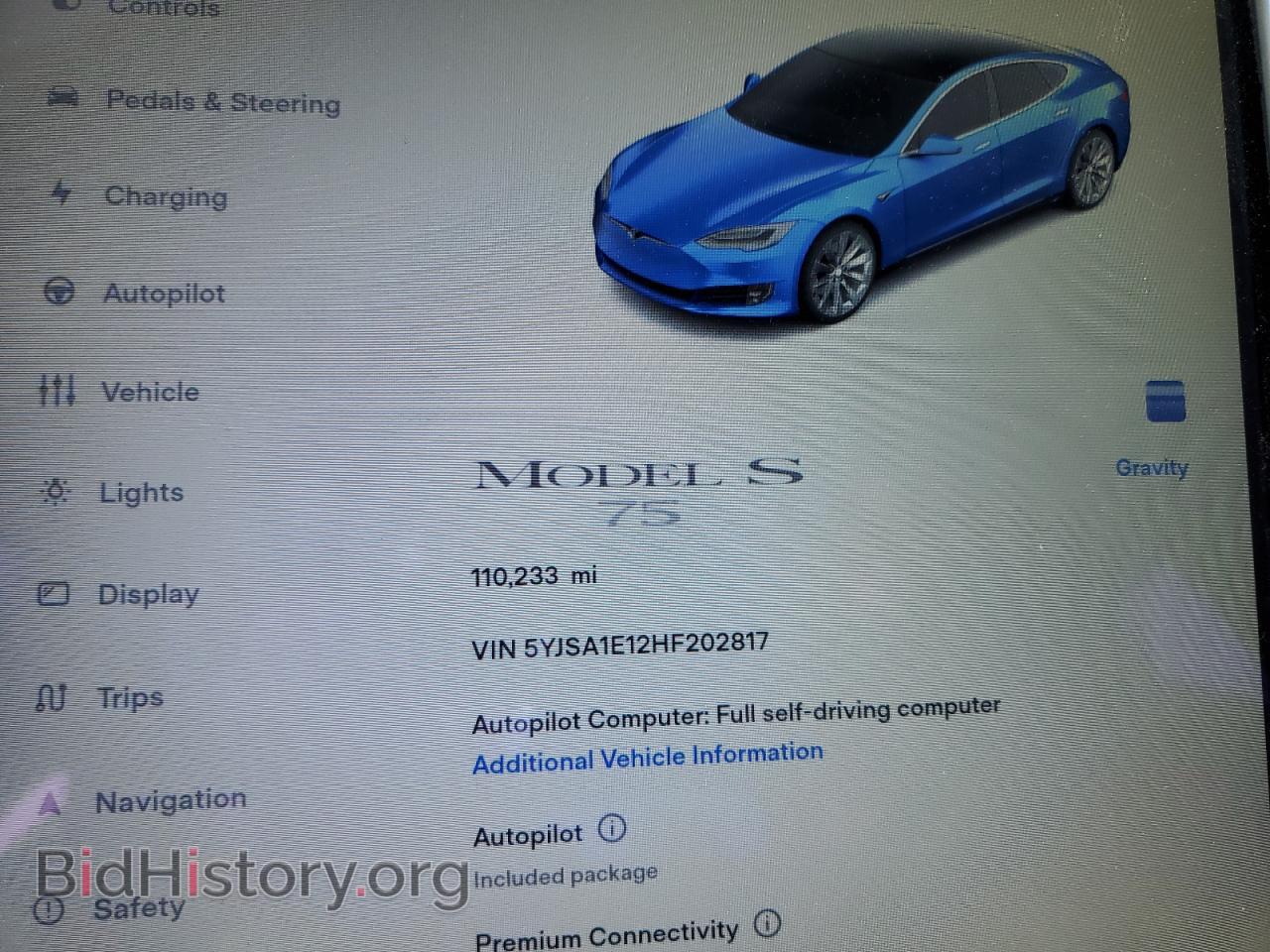 2017 TESLA MODEL S - VIN: 5YJSA1E12HF202817 - Photo 9