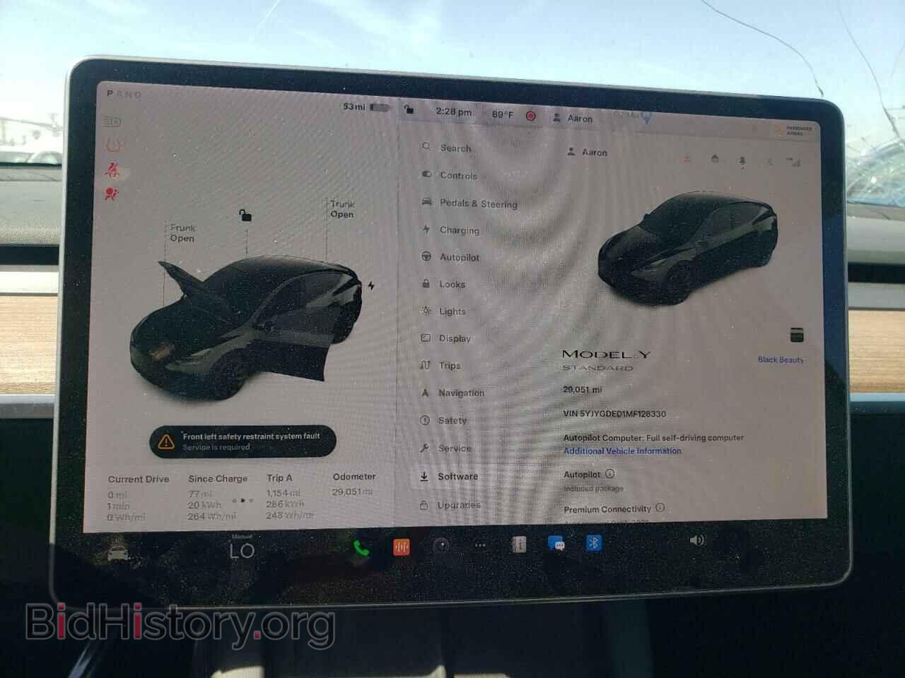 2021 TESLA MODEL Y - VIN: 5YJYGDED1MF126330 - Фото 9
