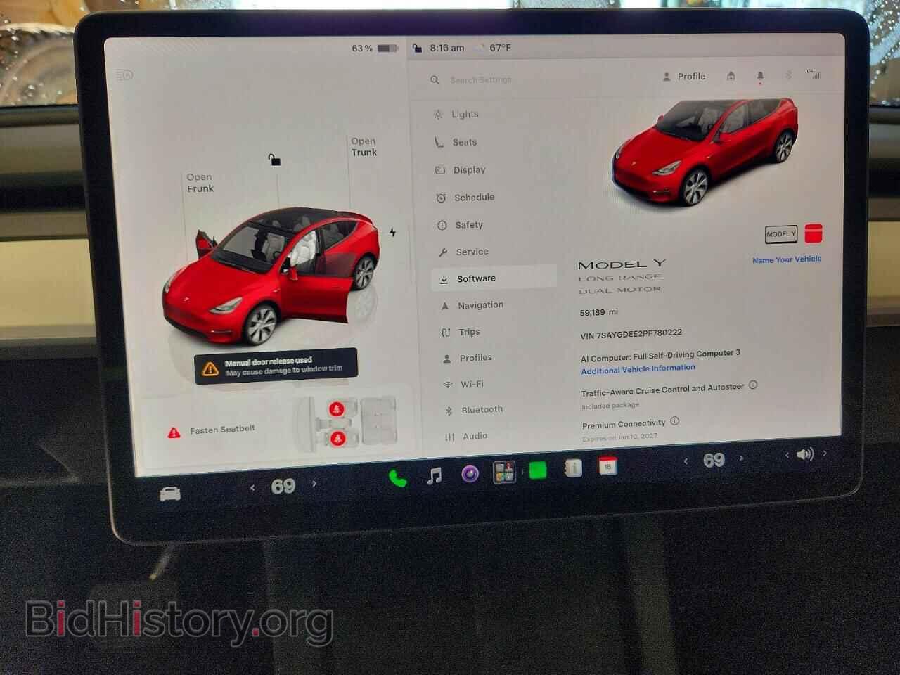 2023 TESLA MODEL Y - VIN: 7SAYGDEE2PF780222 - Photo 9