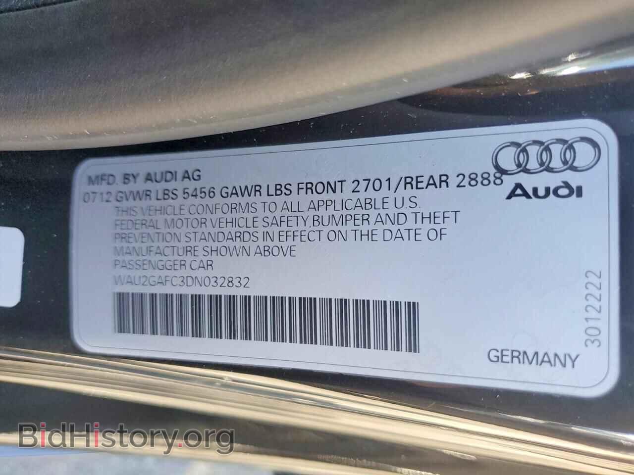 2013 AUDI A7 - VIN: WAU2GAFC3DN032832 - Photo 13