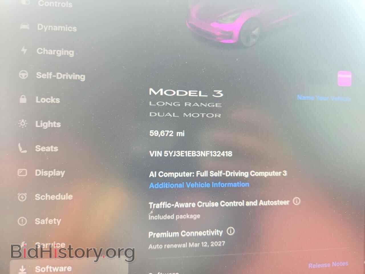 2022 TESLA MODEL 3 - VIN: 5YJ3E1EB3NF132418 - Фото 9