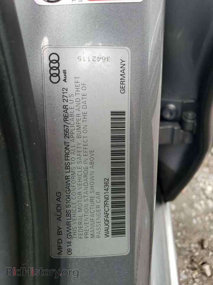 2015 AUDI A6 - VIN: WAUGFAFC7FN014362 - Фото 12