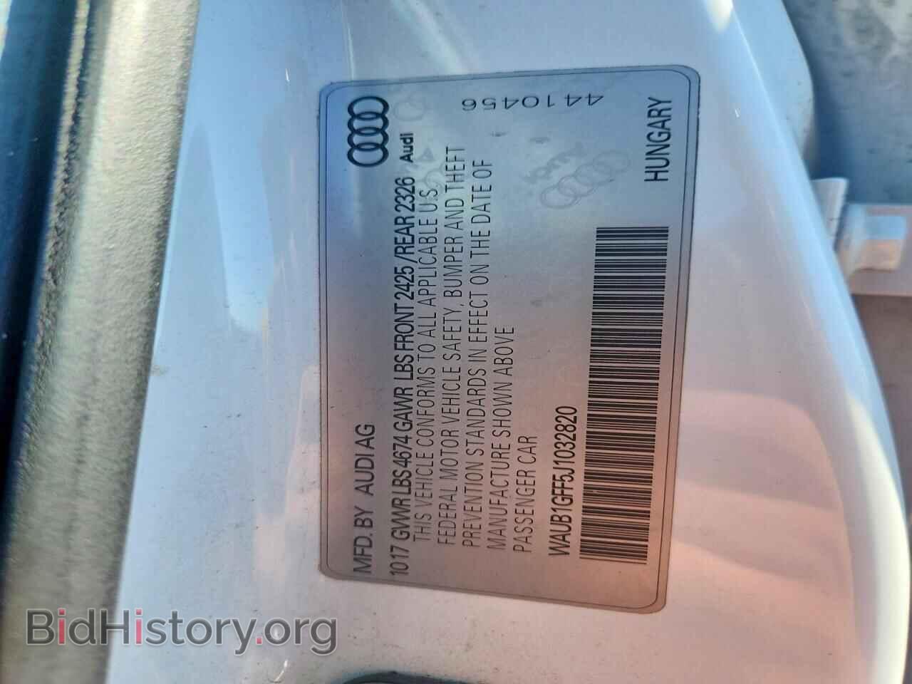 2018 AUDI S3 - VIN: WAUB1GFF5J1032820 - Photo 13
