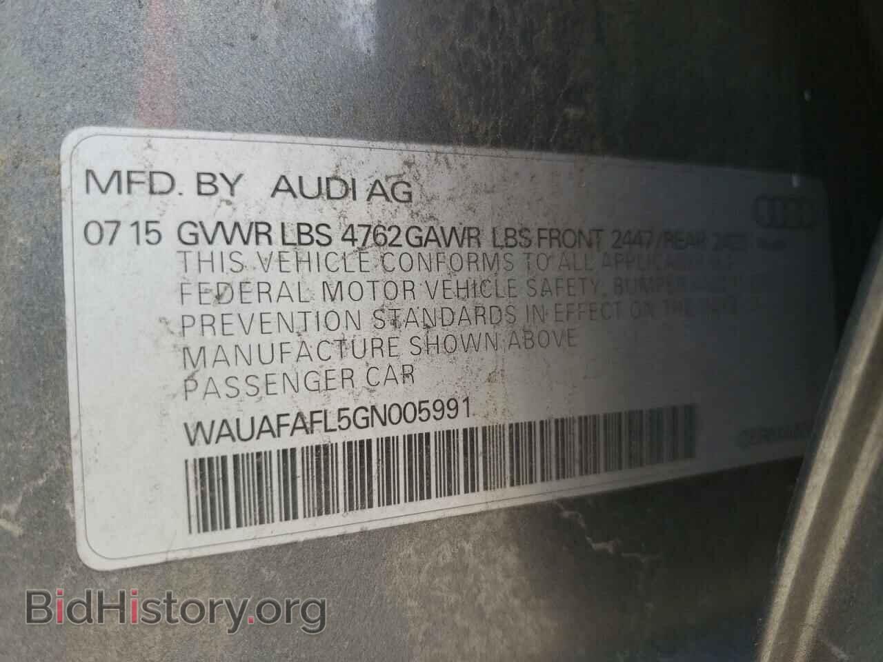 2016 AUDI A4 - VIN: WAUAFAFL5GN005991 - Фото 12