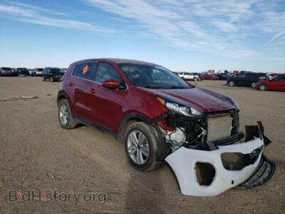 2017 Kia SPORTAGE Sportage L, бордовый — VIN KNDPMCAC0H7282172, Copart