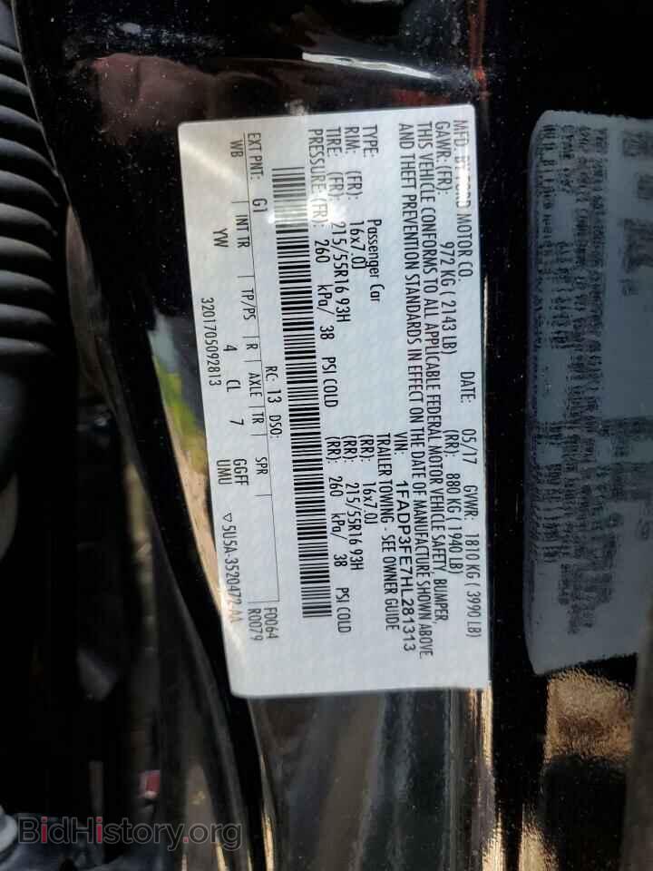 2017 FORD ALL Models - VIN: 1FADP3FE7HL281313 - Photo 12
