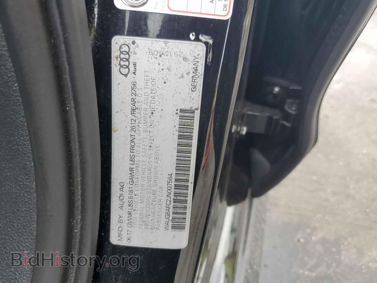 2018 AUDI A6 - VIN: WAUG8AFC2JN007564 - Фото 12