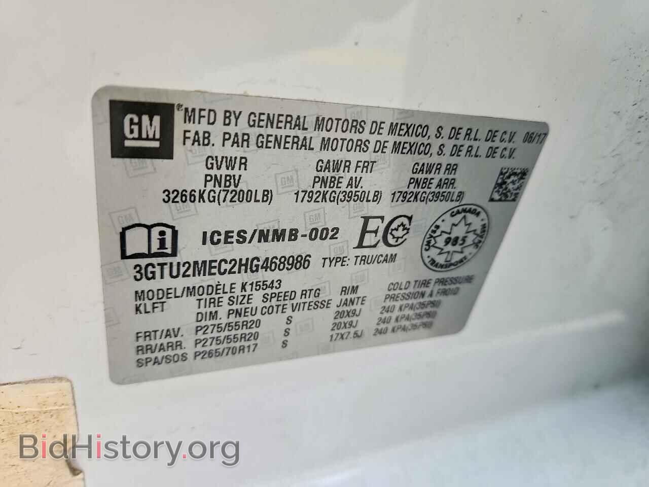 2017 GMC SIERRA - VIN: 3GTU2MEC2HG468986 - Photo 12