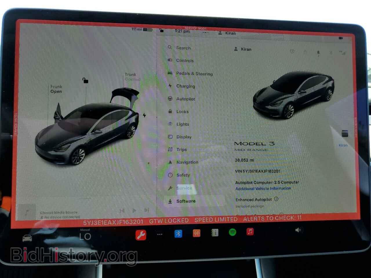 2018 TESLA MODEL 3 - VIN: 5YJ3E1EAXJF163201 - Фото 9