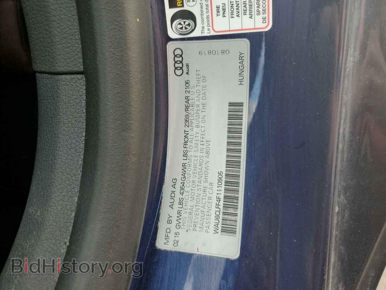 2015 AUDI A3 - VIN: WAU6CLFF4F1110905 - Photo 12