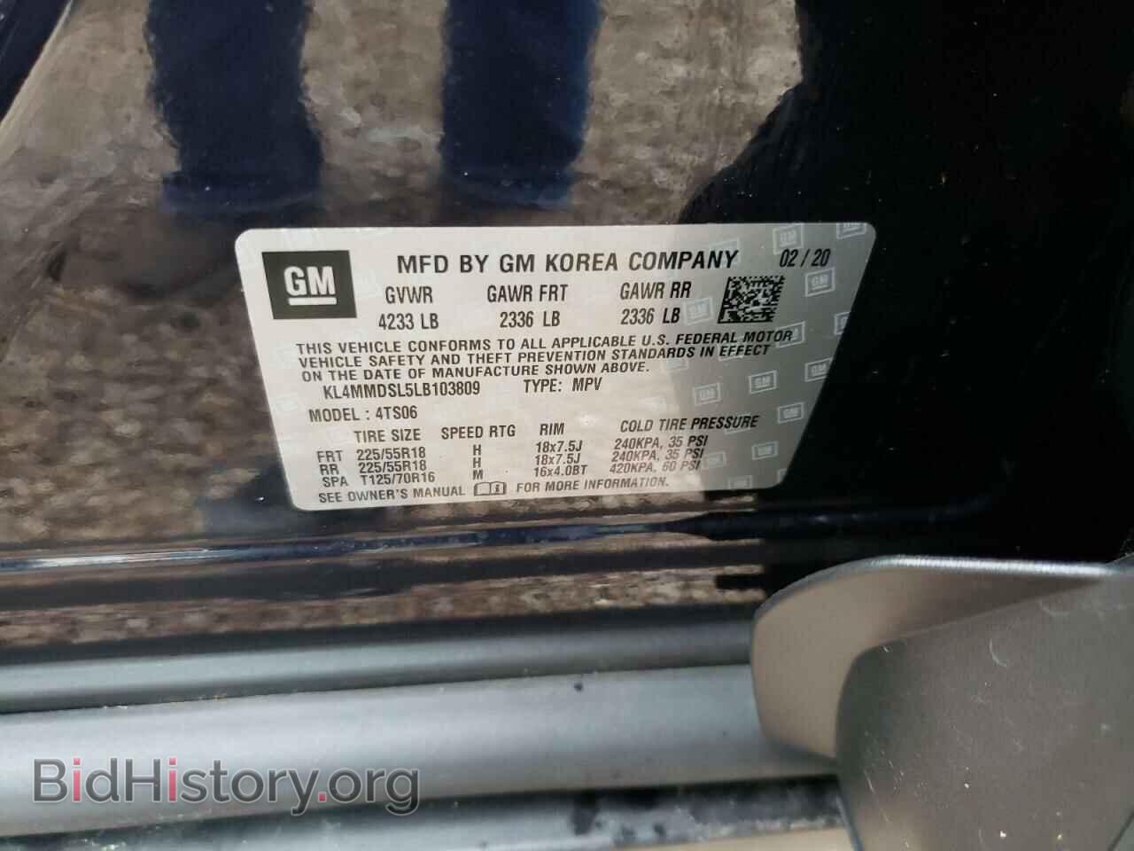 2020 BUICK ENCORE - VIN: KL4MMDSL5LB103809 - Photo 10