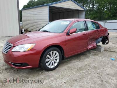 2013 Chrysler 200 Touring, красный — VIN 1C3CCBBB7DN501141, Copart