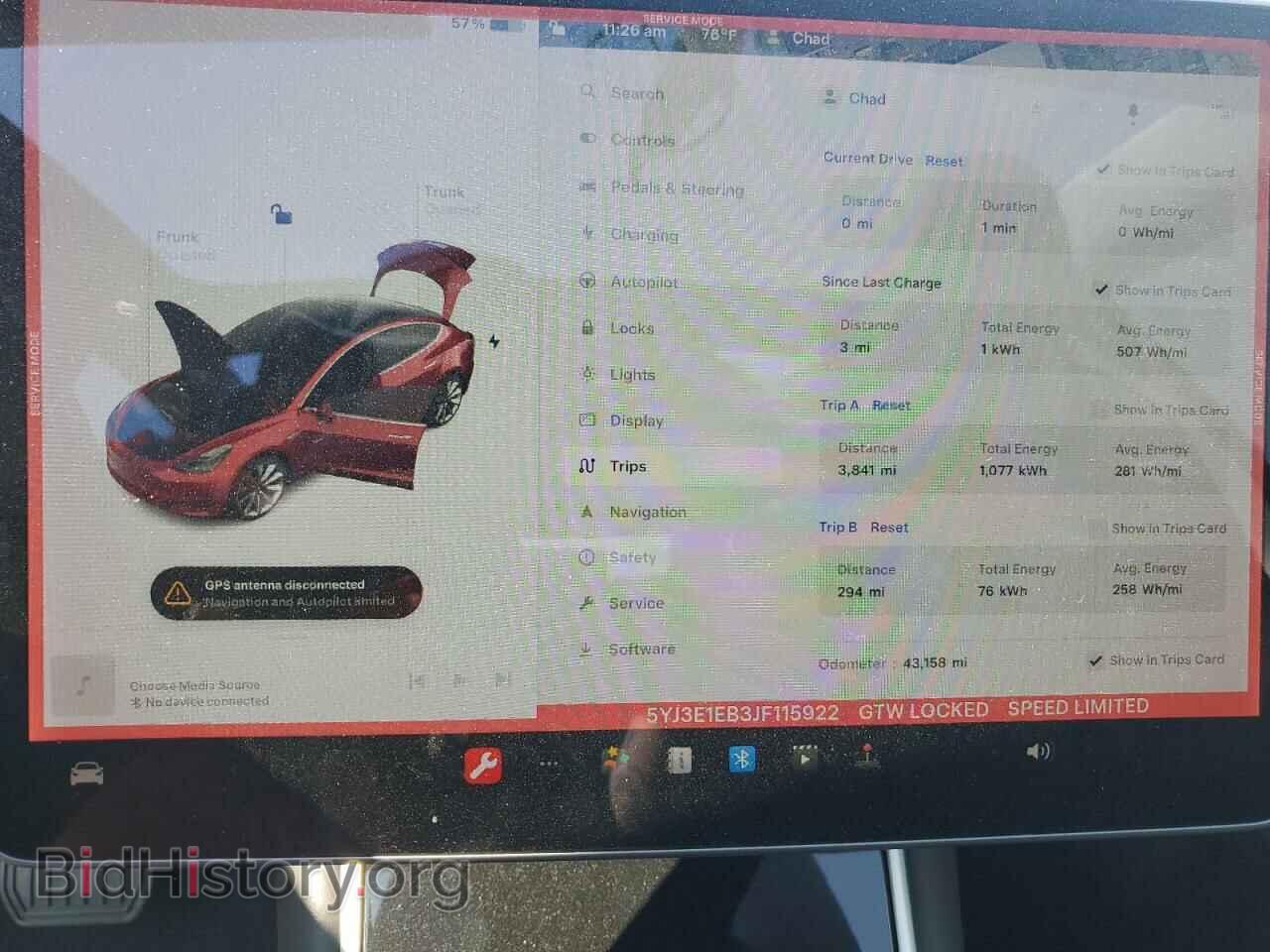 2018 TESLA MODEL 3 - VIN: 5YJ3E1EB3JF115922 - Фото 9