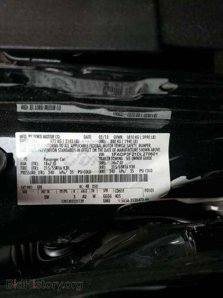 2013 FORD FOCUS - VIN: 1FADP3F21DL270601 - Photo 10